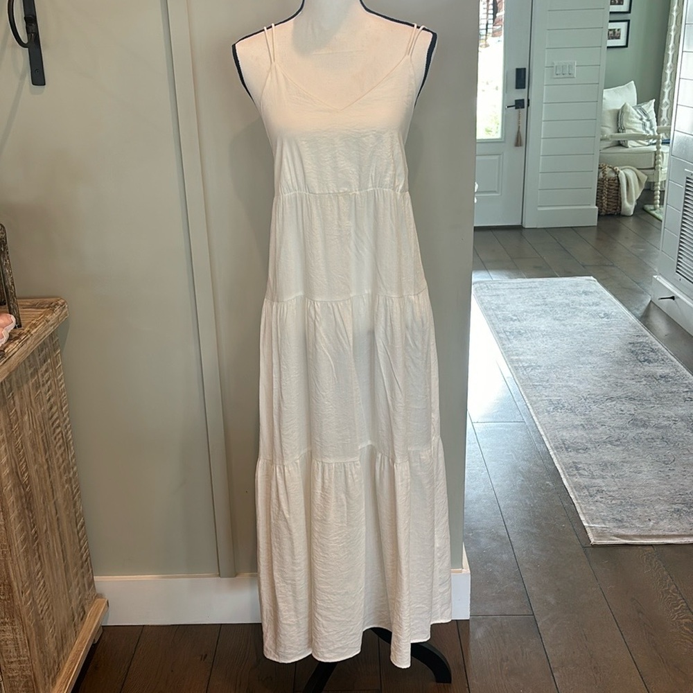 White Maxi Dress - S